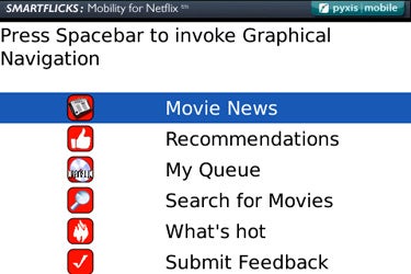 SmartFlicks on BlackBerry