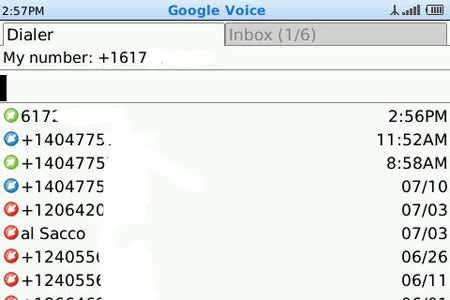 image of Google Voice for BlackBerry