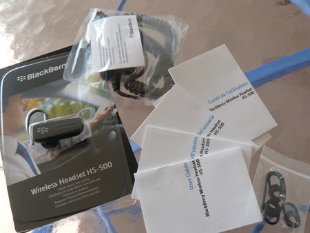 BlackBerry Wireless Headset HS-500 Packaging and Contents