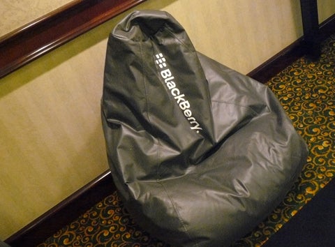 BlackBerry Bean-Bag Chair--A Fixture at RIM Conferences