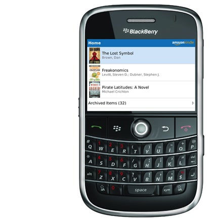 Amazon Kindle for BlackBerry on Bold 9000 Device