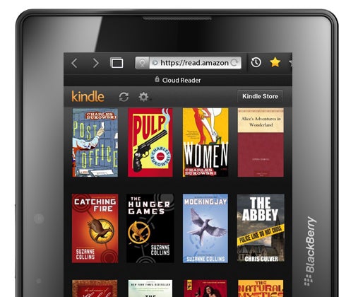Amazon Kindle Cloud Reader on BlackBerry PlayBook Tablet