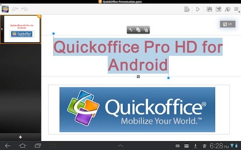 Quickoffice Pro HD for Android CIO.com