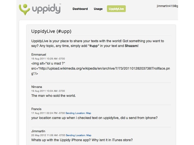 UppidyLive screen shot