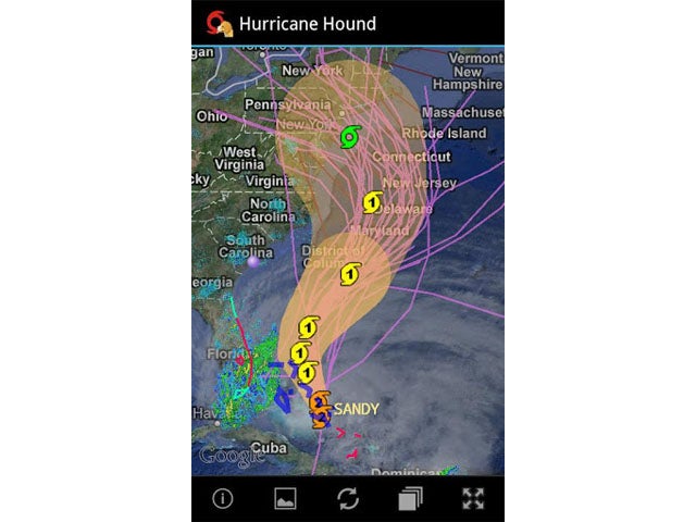 Hurricane Hound Android app