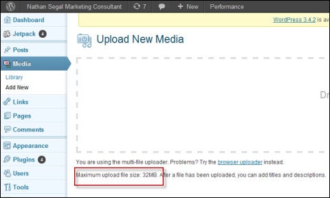 Upload New Media to WordPress