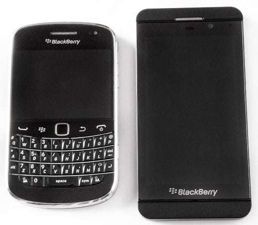 BlackBerry Bold 9900 and BlackBerry Z10 smartphones