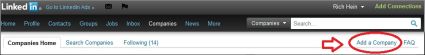 LinkedIn Add a Company Page