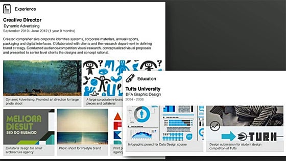 Add images and video to your LinkedIn profile.
