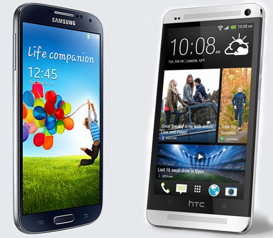 Samsung Galaxy S4 and HTC One Smartphones