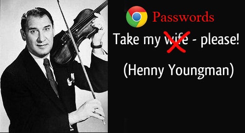 Henny Youngman Take My Chrome Passwords Please