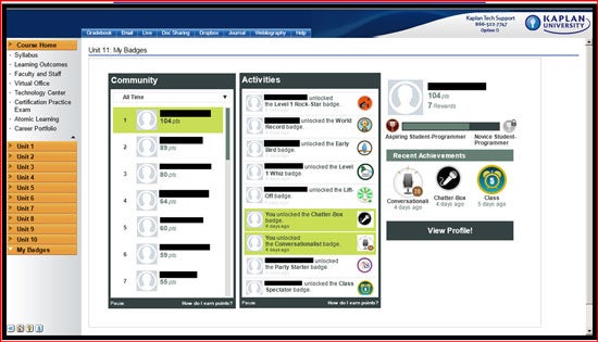 Gamification at Kaplan University