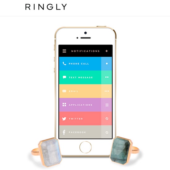 Ringly iPhone App smart ring