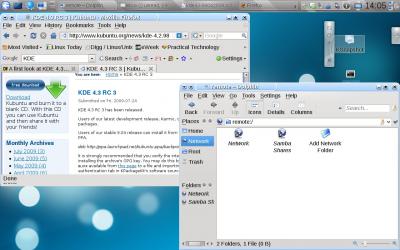 KDE 4.3 at work