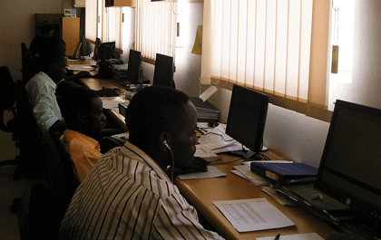 Malaria project receiving data