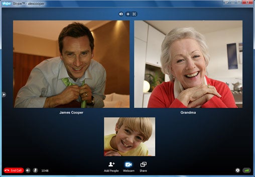 Skype video chat