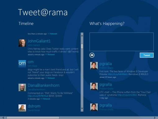 tweet@grama Windows 8