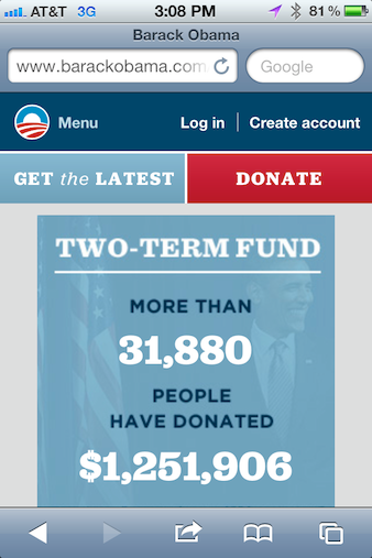 BarackObama.com website