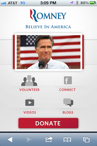 MittRomney.com website