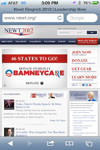Newt.org website