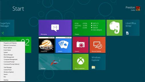 Windows 8 administrative tools