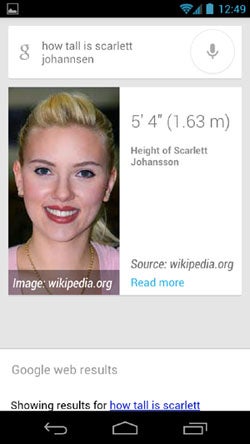 Android 4.1 Jelly Bean Search
