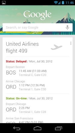 Google Now Flights