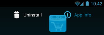 Android 4.0 - uninstalling an app