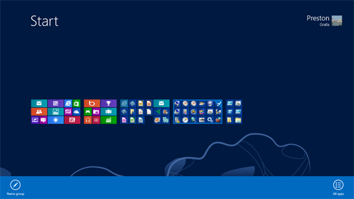 Customizing the Windows 8 Start screen