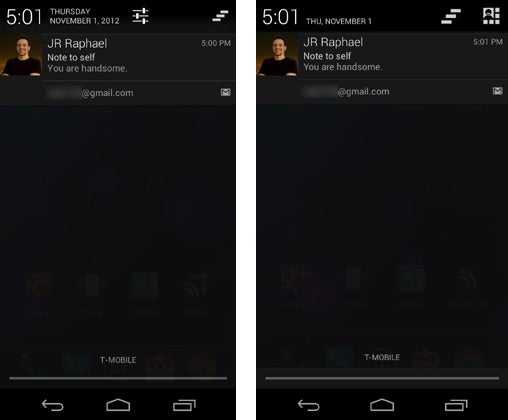 Android 4.2 Notification Pulldown