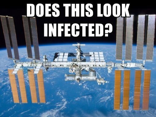 ISS had virus