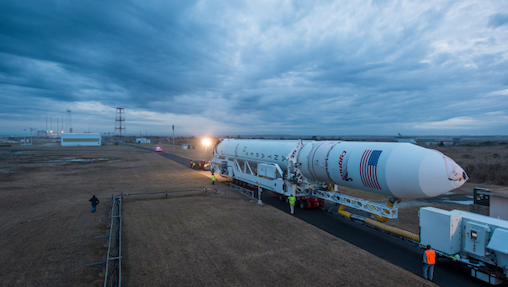 Cygnus aborad Antares rocket