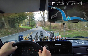 Google Glass driving directions