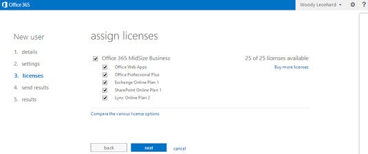 Office 365 Assign Licenses
