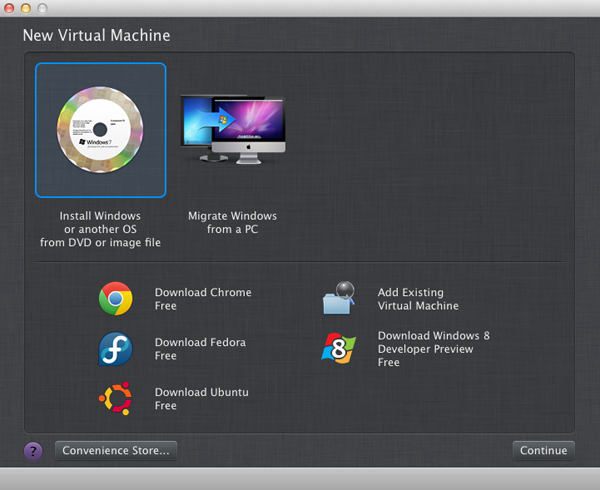 windows on mac software interface parallels