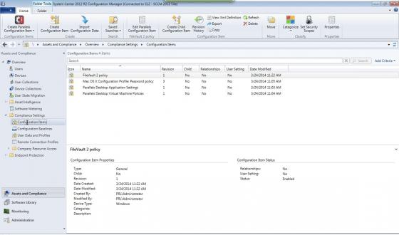 add mac softwares on parallels mac management for sccm