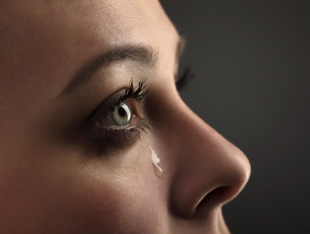 Person crying