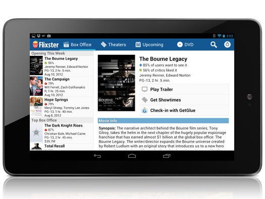 Movies by Flixster for Android Tablets