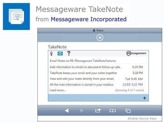 Messageware TakeNote