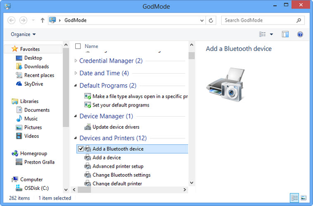 the god mode folder