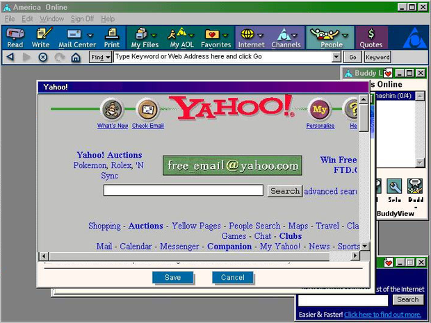 AOL browser 1999