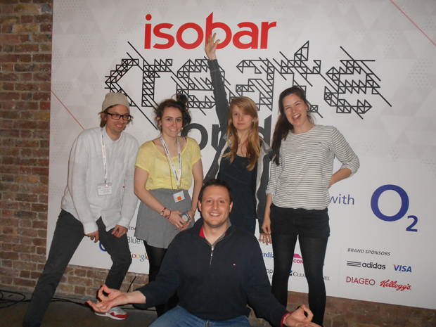 Team Rollercoaster at Isobar Create London hackathon