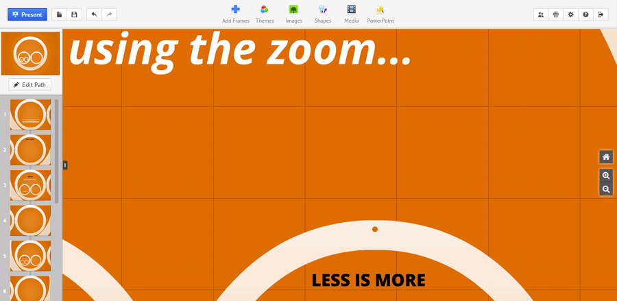 using the zoom: less is more