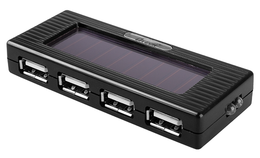 Brando USB Solar Charging 4-Port Hub with Torch