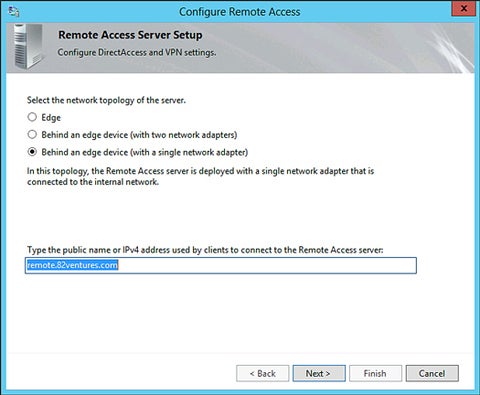Windows Server 2012 - DirectAccess