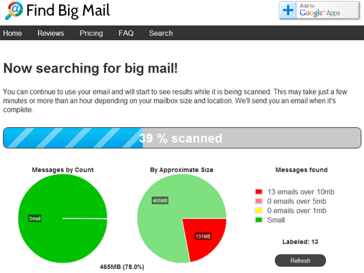 Find Big Mail screenshot