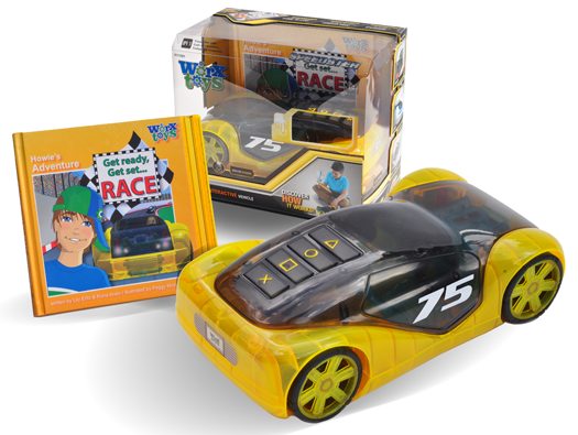 Worx Toys racecar and book