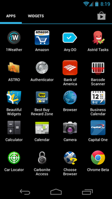 Android app drawer