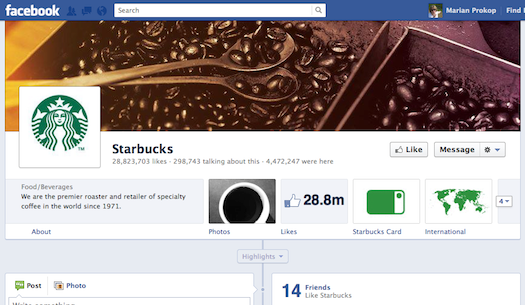 Starbuck Facebook page 
