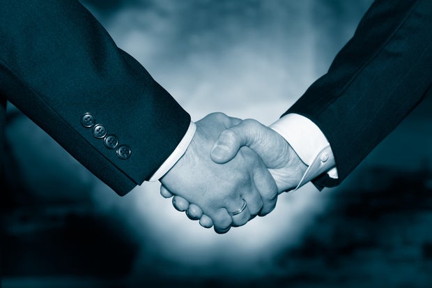 shaking hands